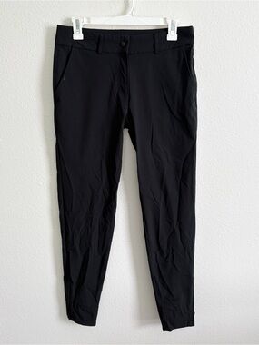 Abendroth Pants Women’s Black Golf Peggy Professional Ankle Zip Stretch Size 6